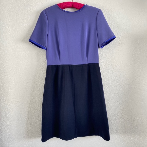 Marc Jacob purple navy 2 tone dress - Picture 7 of 8